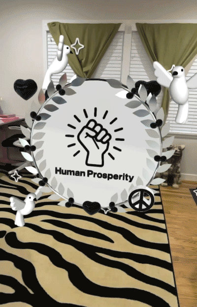 Human Prosperity AR filter